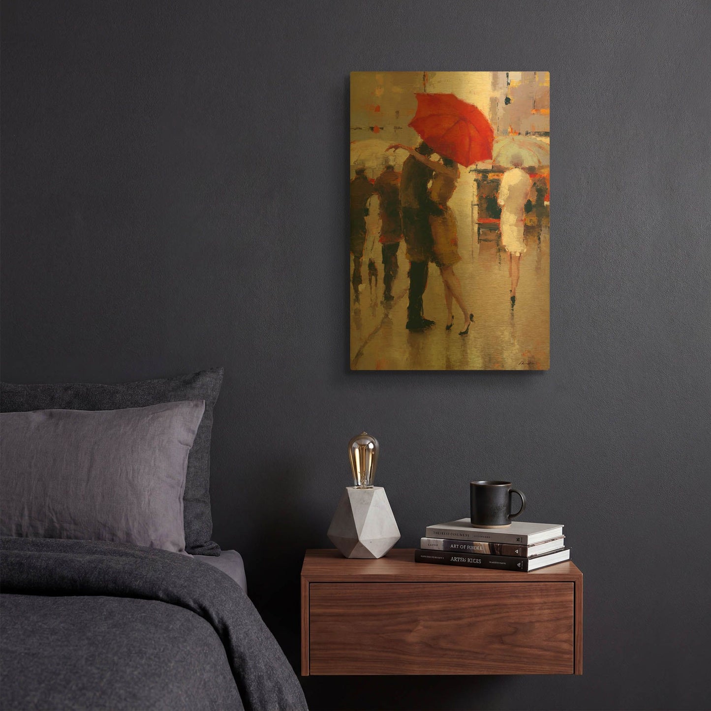 'Sweet Surprise' By Lorraine Christie Gold Metal Wall Art