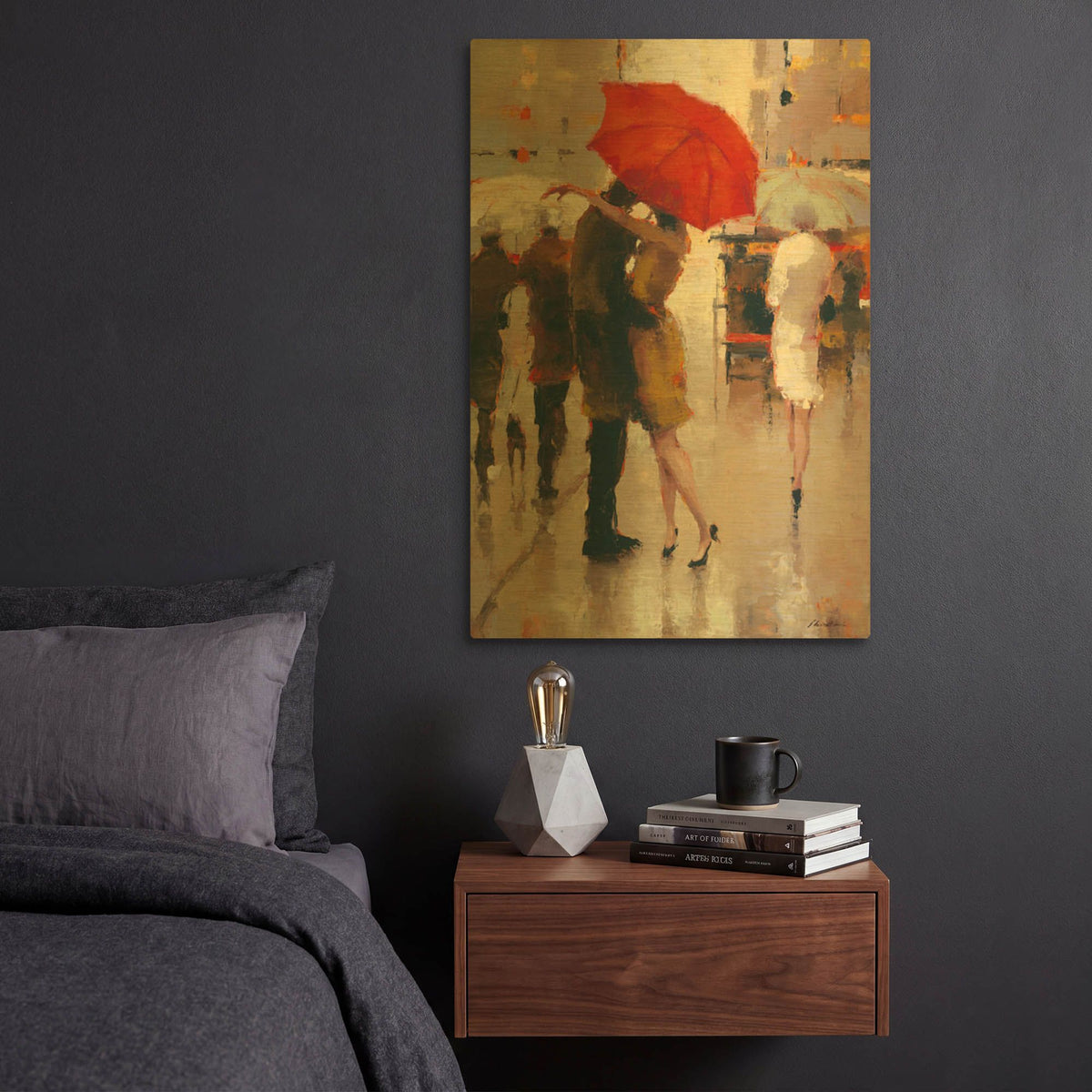 'Sweet Surprise' By Lorraine Christie Gold Metal Wall Art