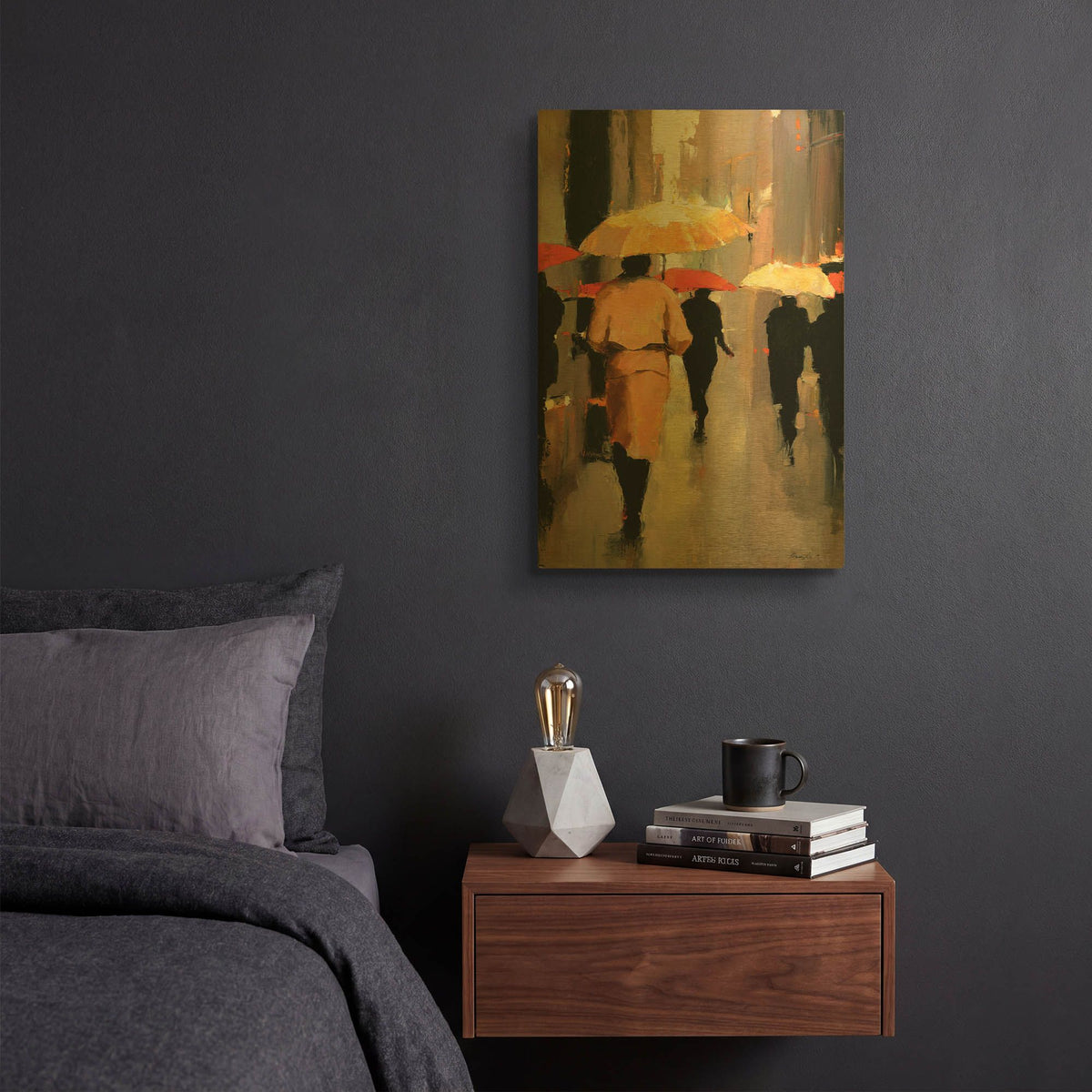 'In Barcelona' By Lorraine Christie Gold Metal Wall Art