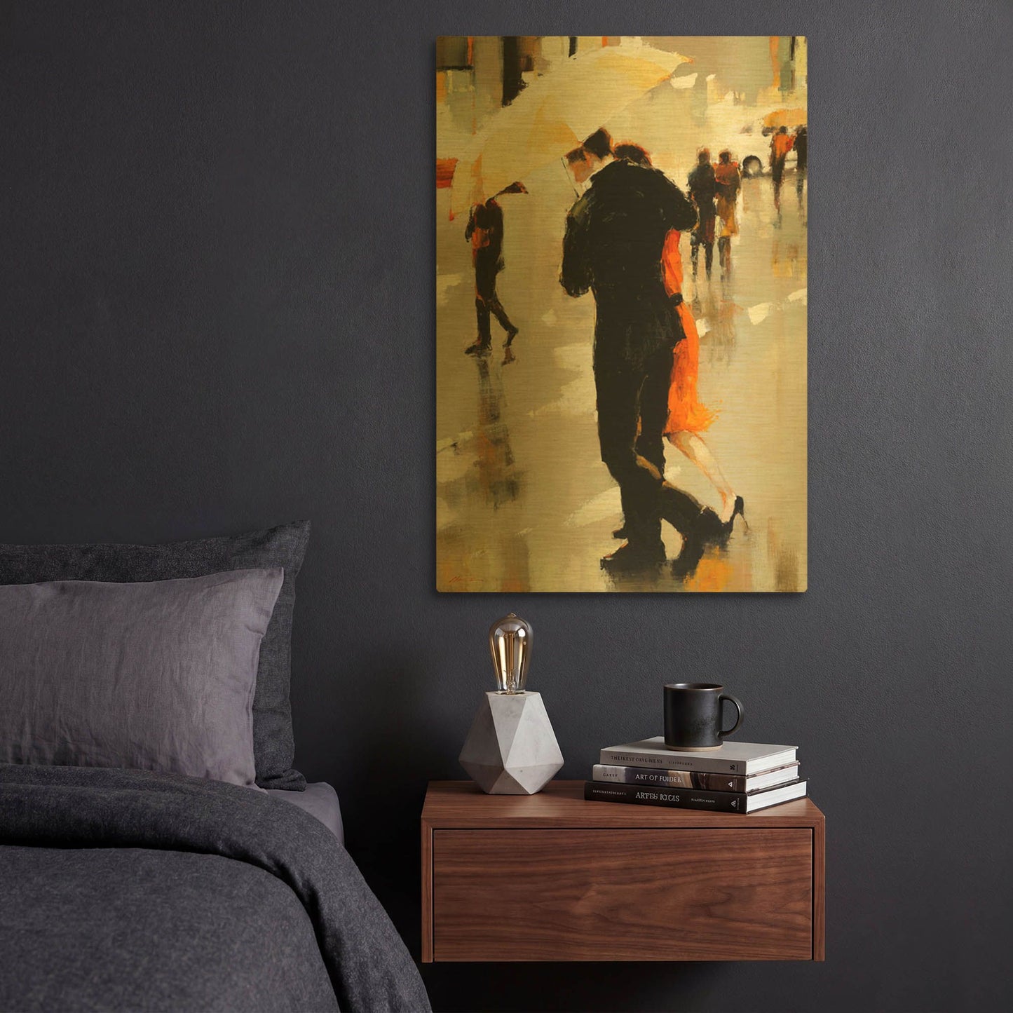 'Shelter of the Soul' By Lorraine Christie Gold Metal Wall Art