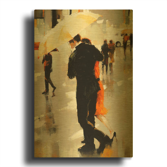 'Shelter of the Soul' By Lorraine Christie Gold Metal Wall Art