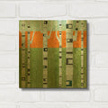 'Spring Birches' By Michelle Calkins Gold Metal Wall Art