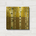 'Fall Birches' By Michelle Calkins Gold Metal Wall Art