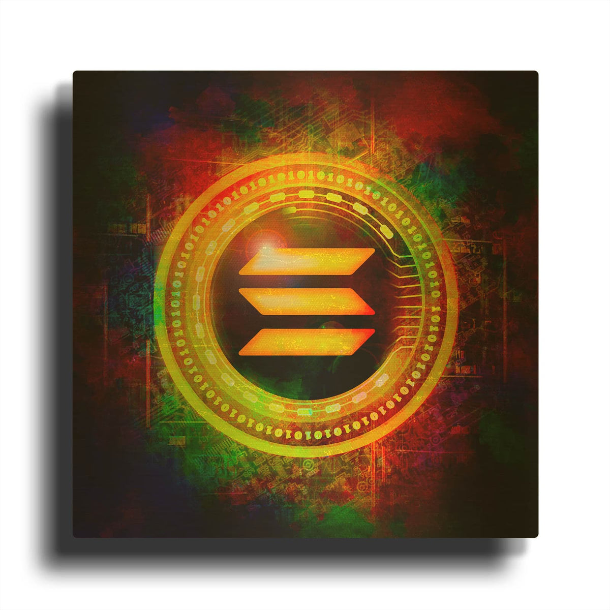 'Solana Better Than Gold' By Epic Portfolio Gold Metal Wall Art