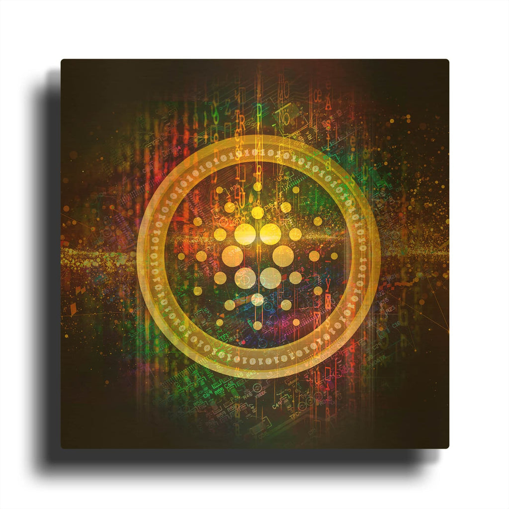 'Cardano Better Than Gold' By Epic Portfolio Gold Metal Wall Art