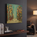 'Cityscape' By Ekaterina Ermilkina Gold Metal Wall Art