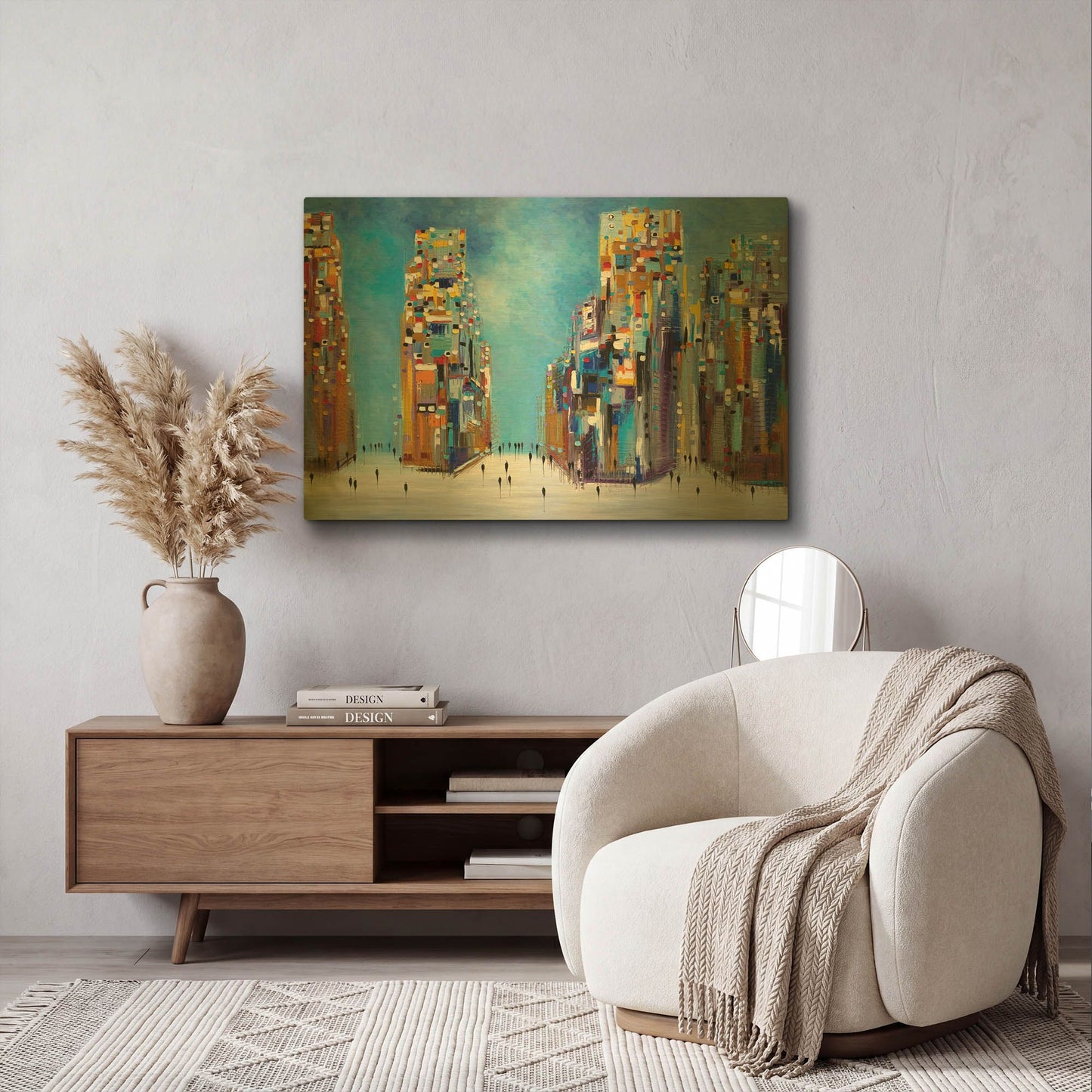 'Nyc Streets' By Ekaterina Ermilkina Gold Metal Wall Art