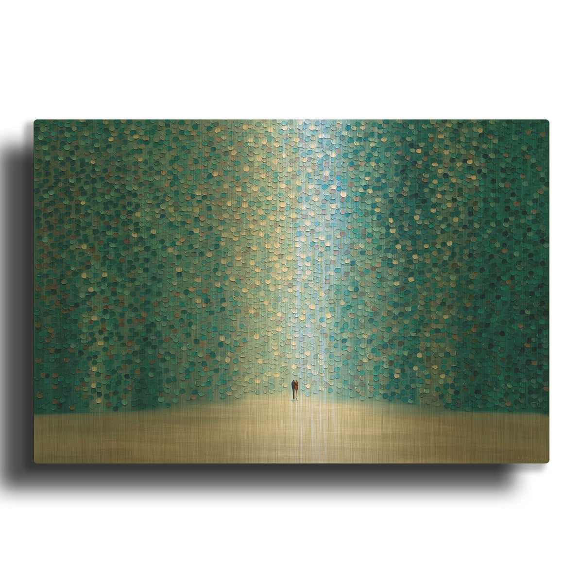 'Romantica' By Ekaterina Ermilkina Gold Metal Wall Art