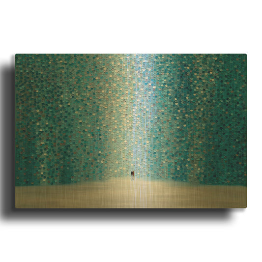 'Romantica' By Ekaterina Ermilkina Gold Metal Wall Art