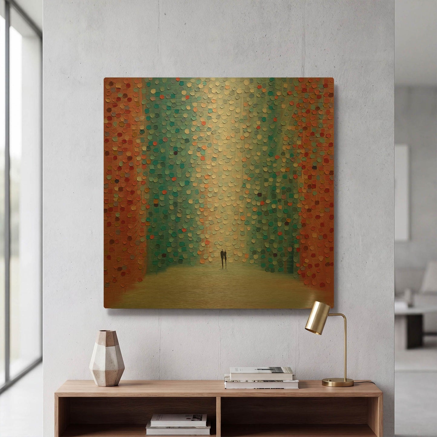 'Saturday Sunset' By Ekaterina Ermilkina Gold Metal Wall Art