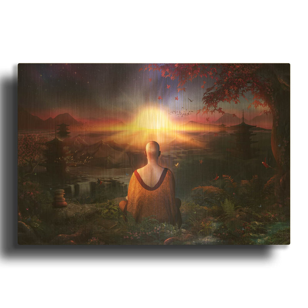 'A Magical Existence' By Cameron Gray Gold Metal Wall Art
