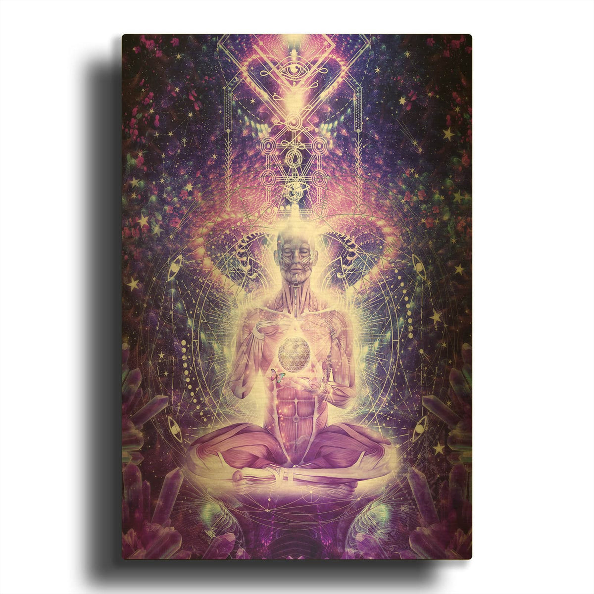 'Balanced Self' By Cameron Gray Gold Metal Wall Art