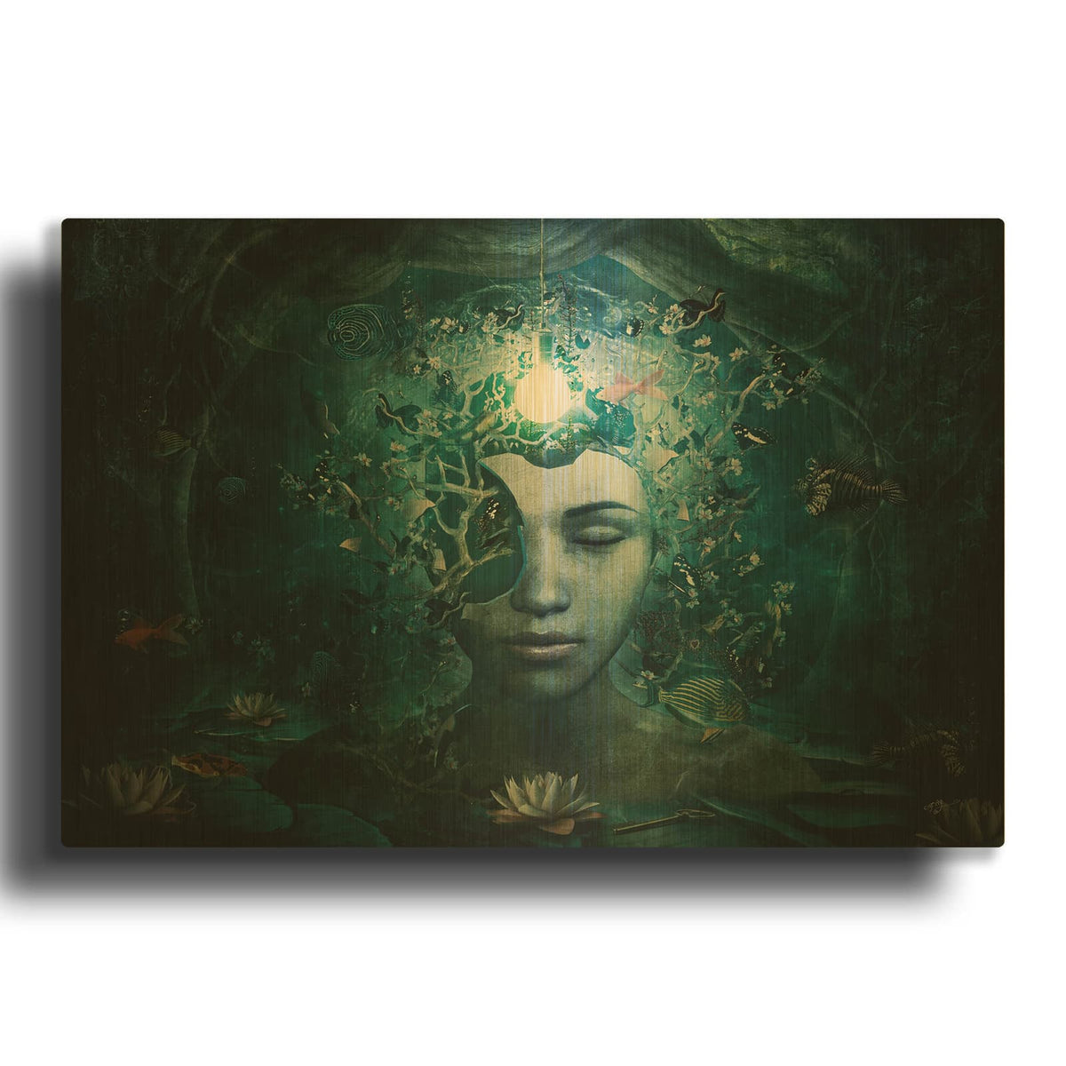 'Beautiful And Broken' By Cameron Gray Gold Metal Wall Art