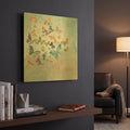 'Beautiful Butterflies v3 Square' By Danhui Nai Gold Metal Wall Art
