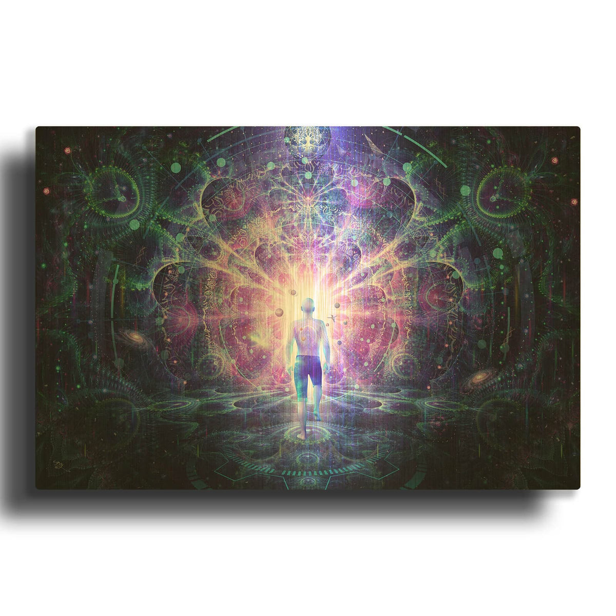 'Conscious Self' By Cameron Gray Gold Metal Wall Art