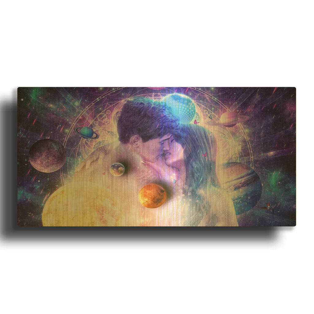 'Endless Moment' By Cameron Gray Gold Metal Wall Art