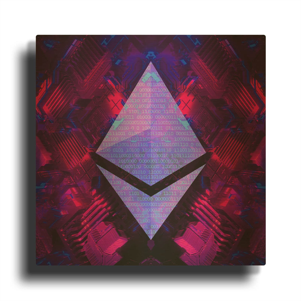 'Ethereum Future' By Cameron Gray Gold Metal Wall Art