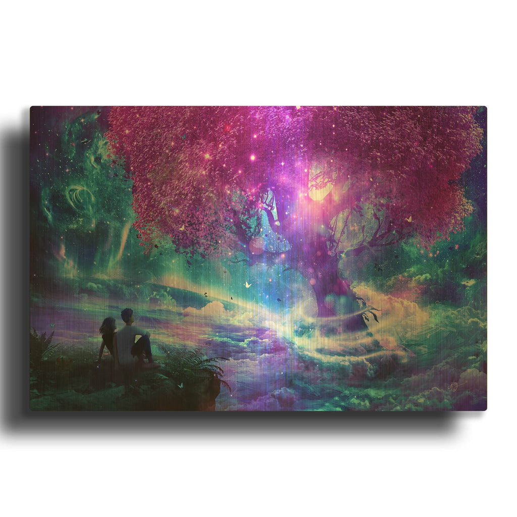 'Wishing Tree' By Cameron Gray Gold Metal Wall Art