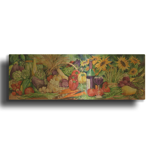'Vegetable Medley' By Danhui Nai Gold Metal Wall Art