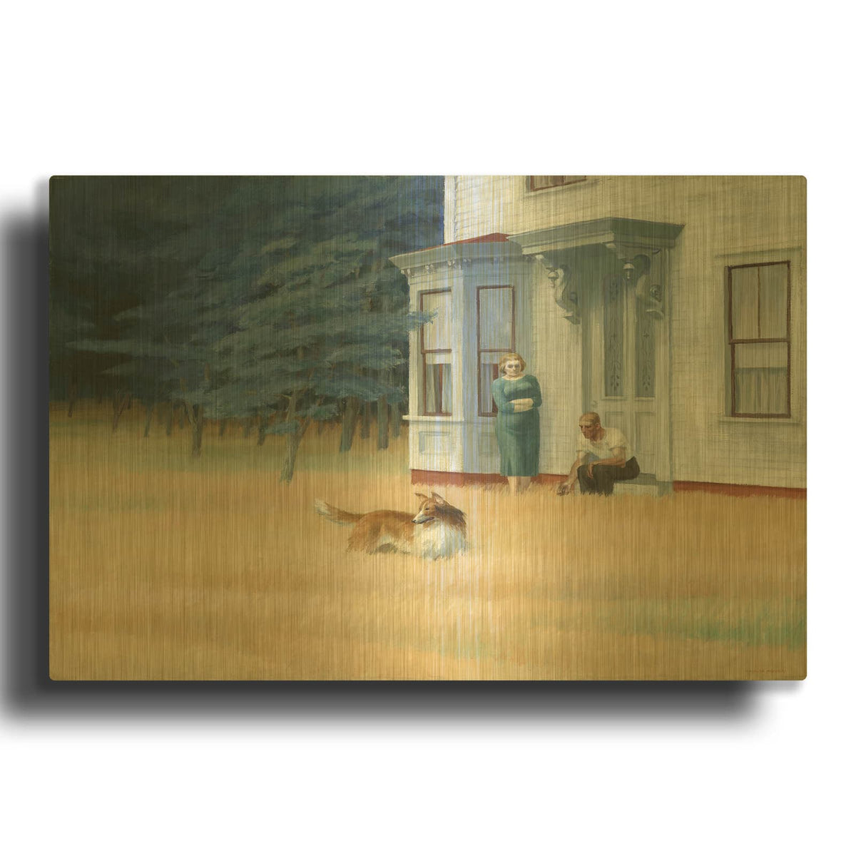 'Cape Cod Evening, 1939' By Edward Hopper Gold Metal Wall Art