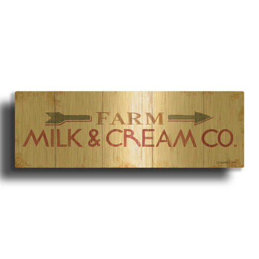 'Farm Patchwork XIII' By Danhui Nai Gold Metal Wall Art