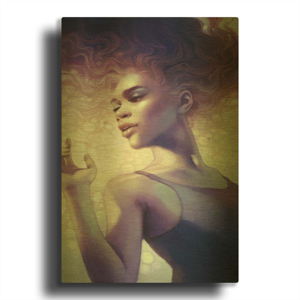 'Bead' By Anna Dittman Gold Metal Wall Art