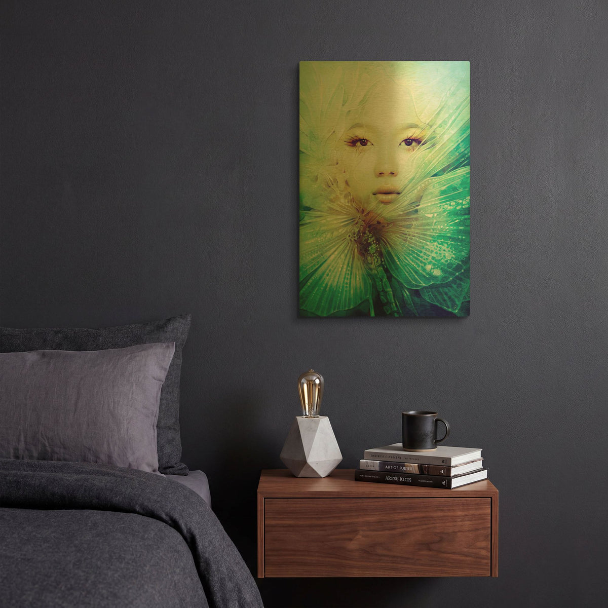 'Locust' By Anna Dittman Gold Metal Wall Art