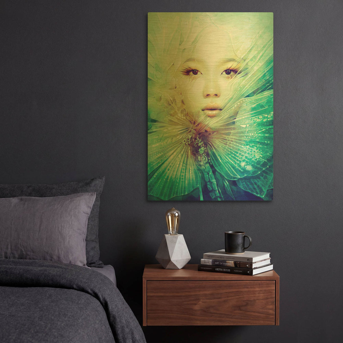 'Locust' By Anna Dittman Gold Metal Wall Art