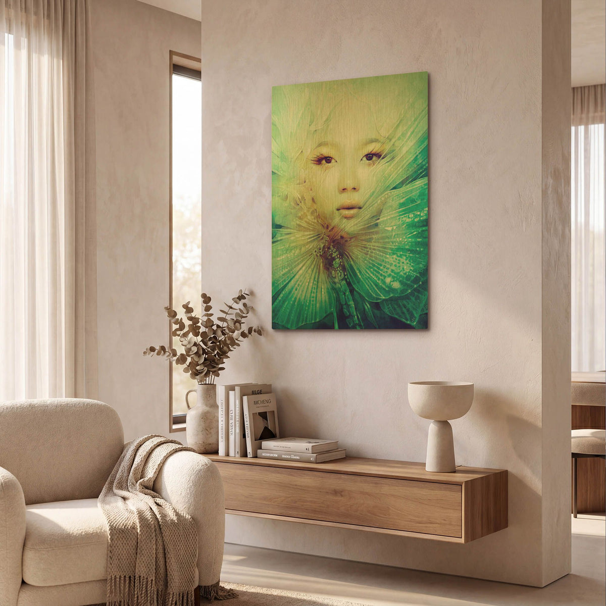 'Locust' By Anna Dittman Gold Metal Wall Art