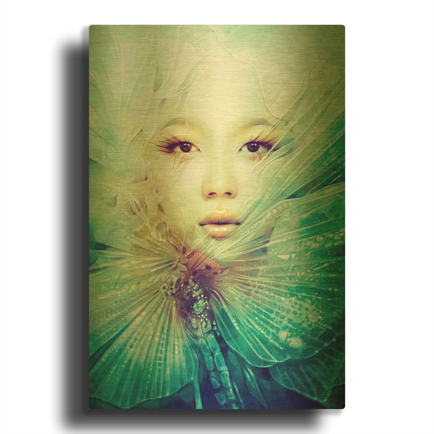 'Locust' By Anna Dittman Gold Metal Wall Art