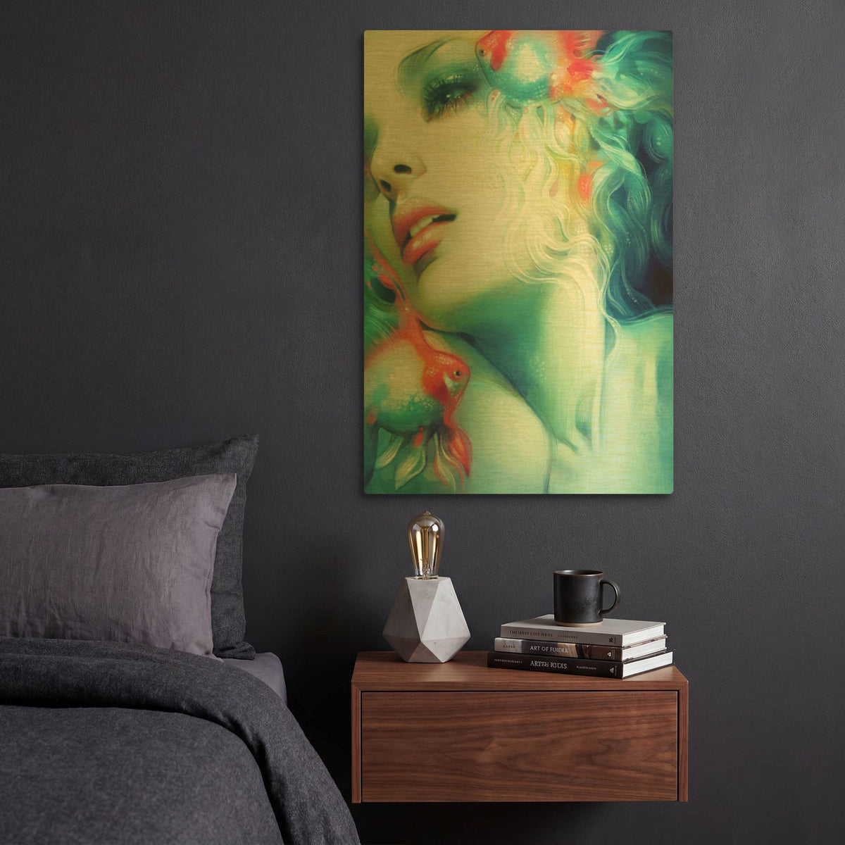 'Scale' By Anna Dittman Gold Metal Wall Art