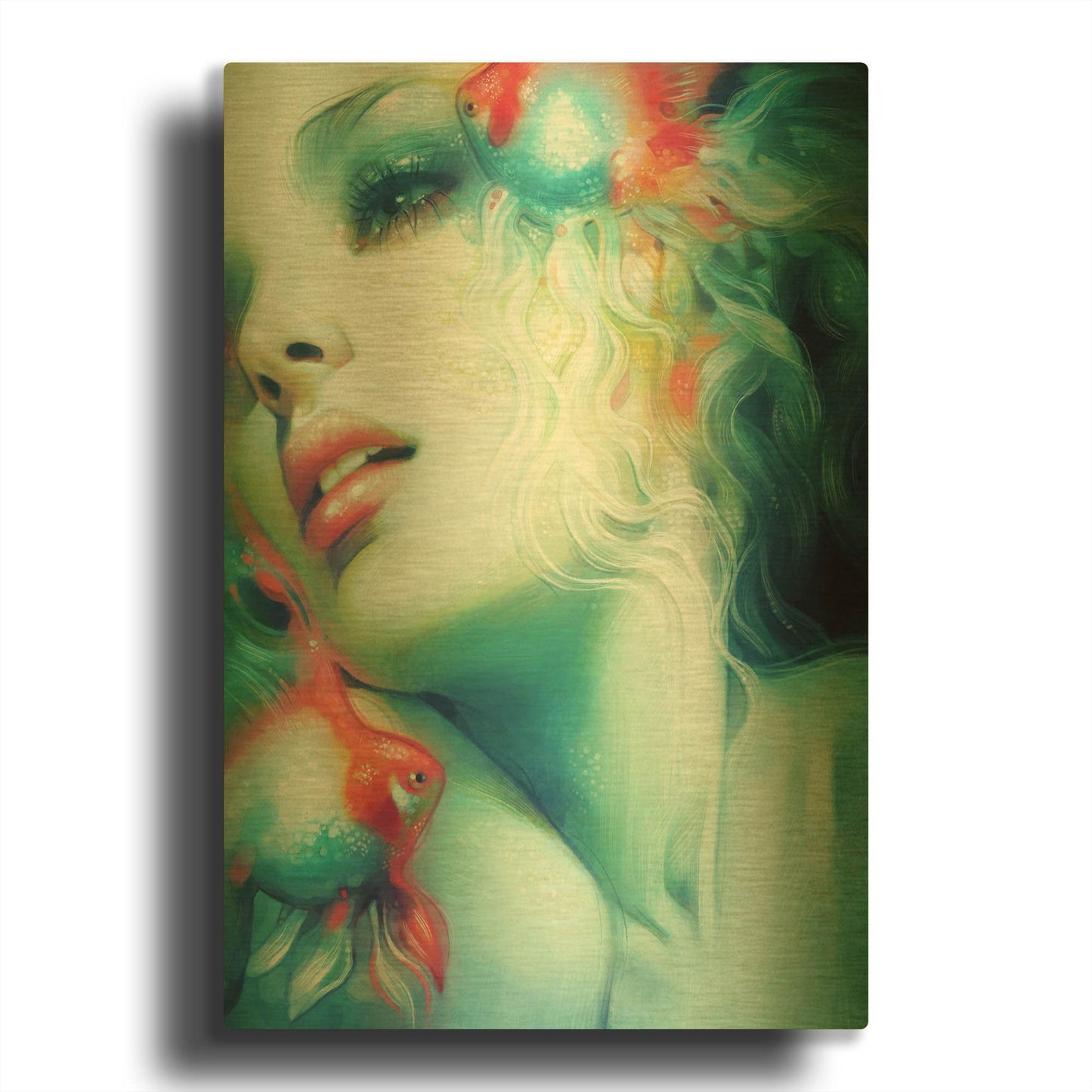 'Scale' By Anna Dittman Gold Metal Wall Art