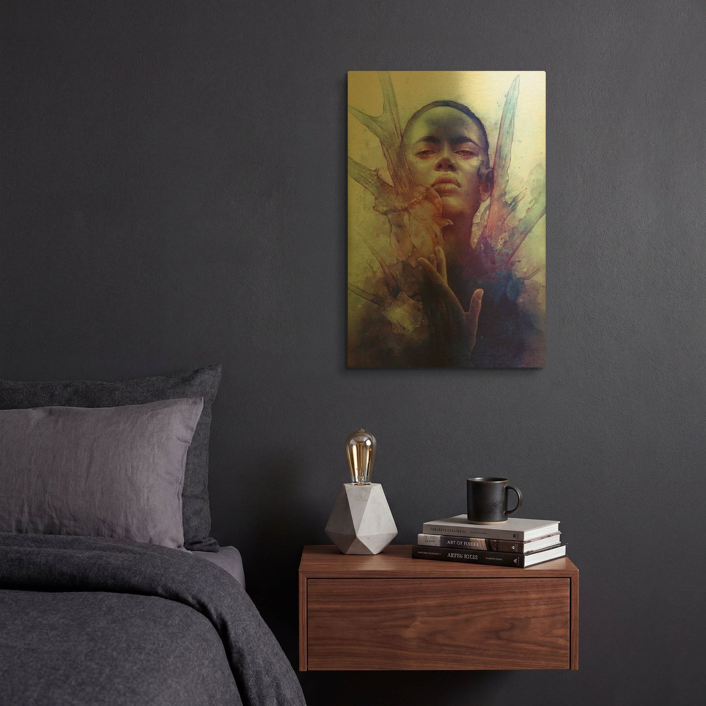 'Prey' By Anna Dittman Gold Metal Wall Art