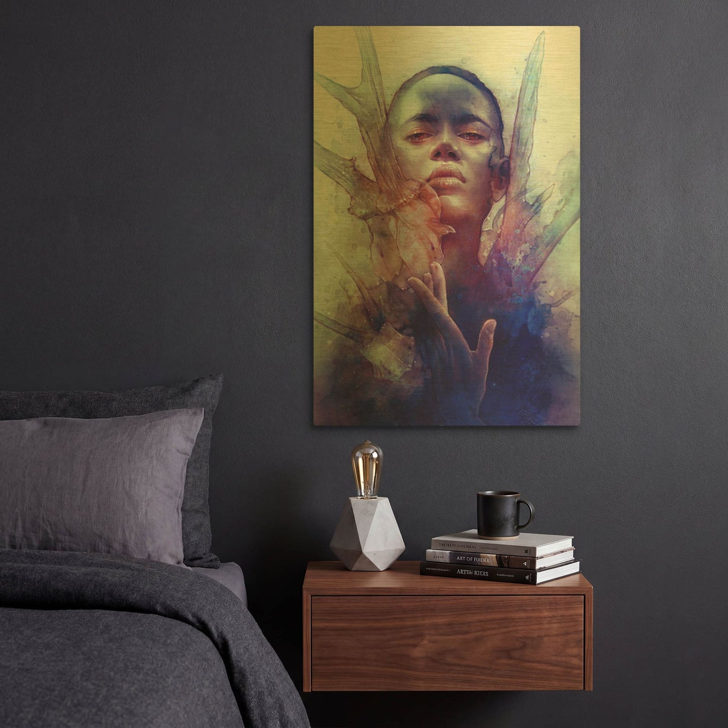 'Prey' By Anna Dittman Gold Metal Wall Art