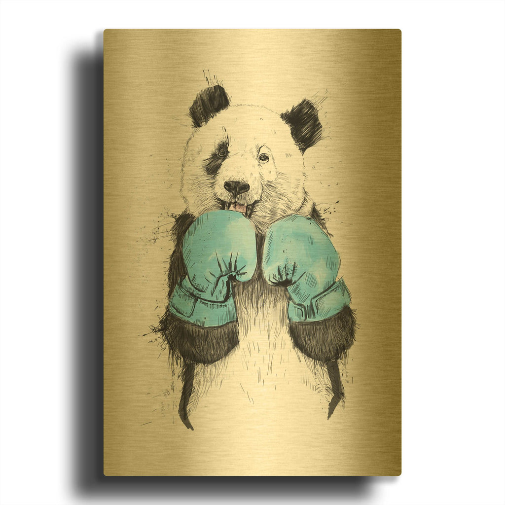 'The Winner' By Balazs Solti Gold Metal Wall Art