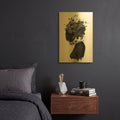 'Hybrid Girl' By Balazs Solti Gold Metal Wall Art