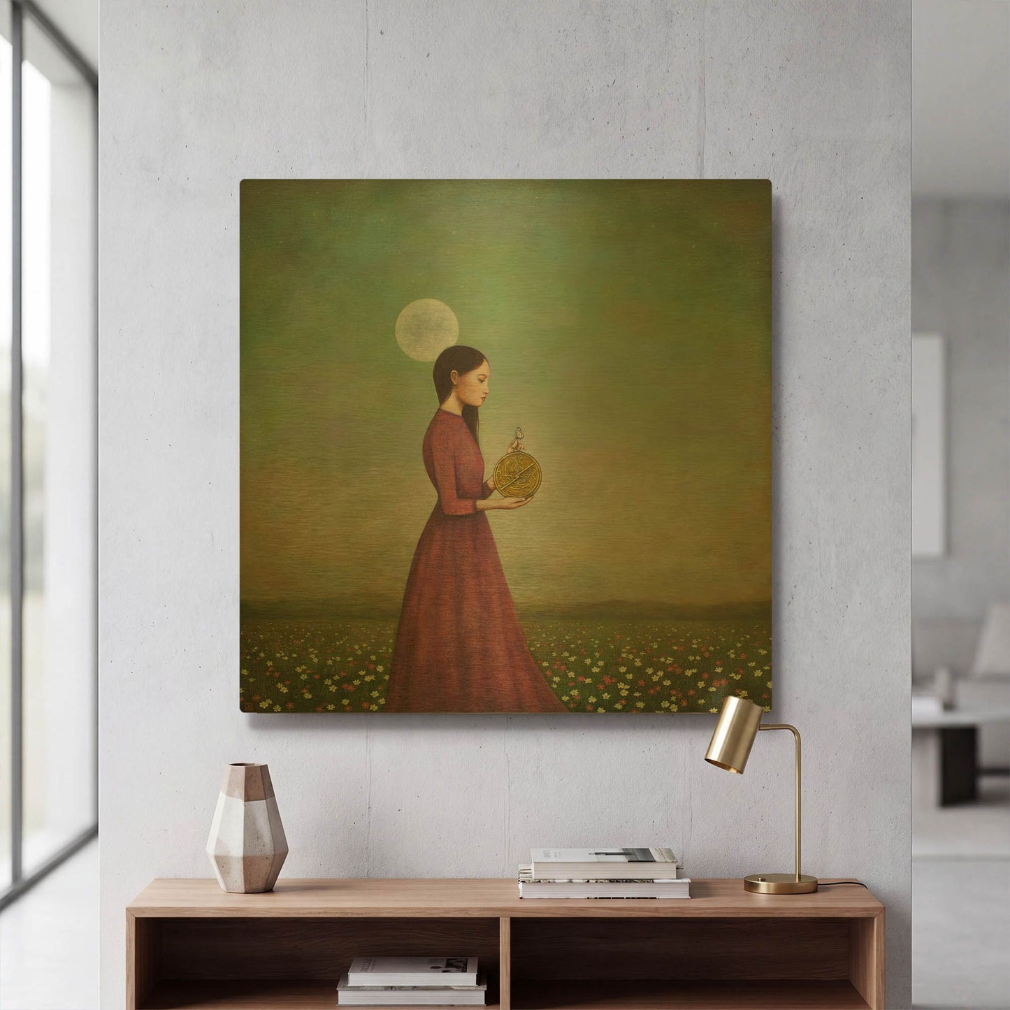 'Counting on the Cosmos' By Duy Huynh Gold Metal Wall Art