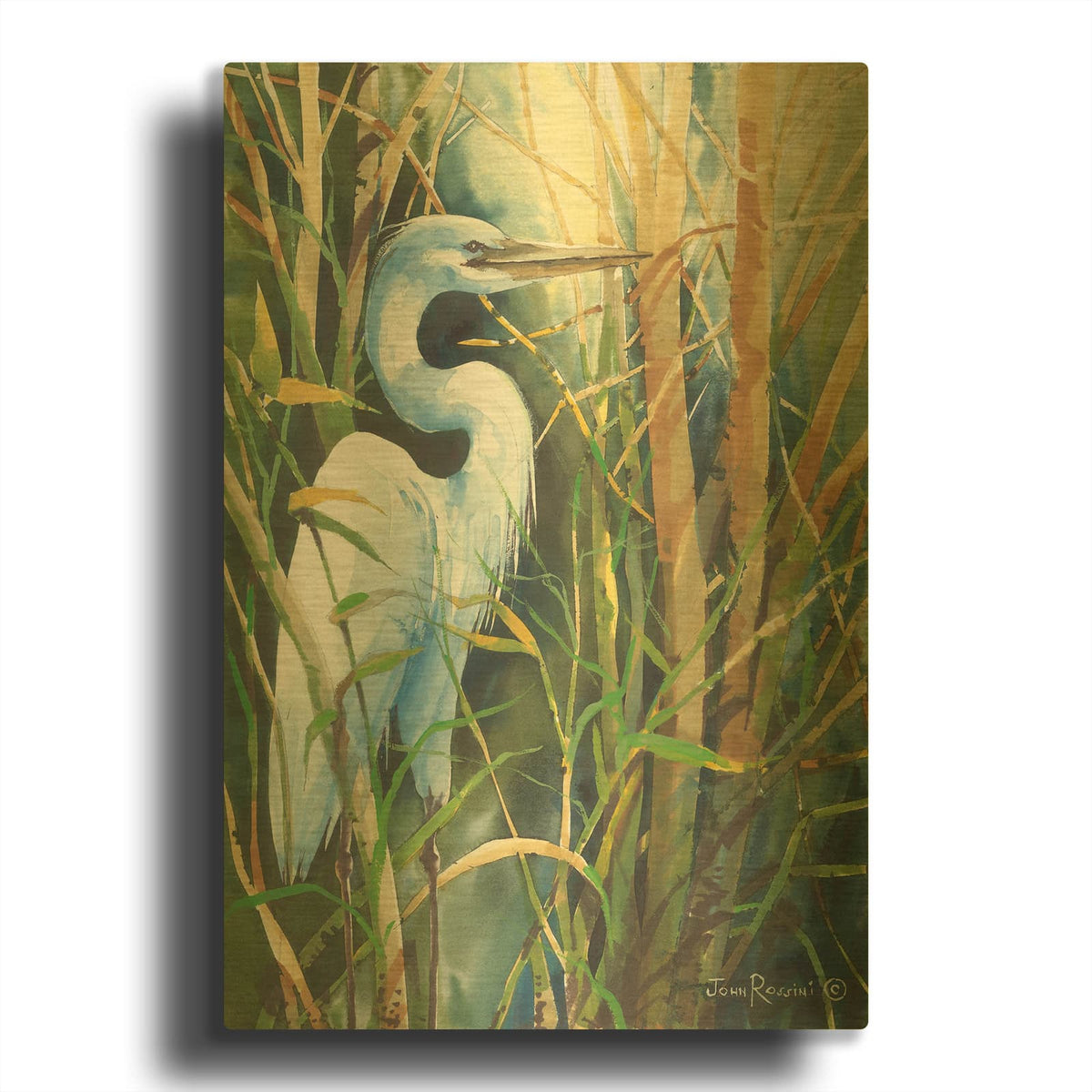 'His Stoic Patience' By John Rossini Gold Metal Wall Art