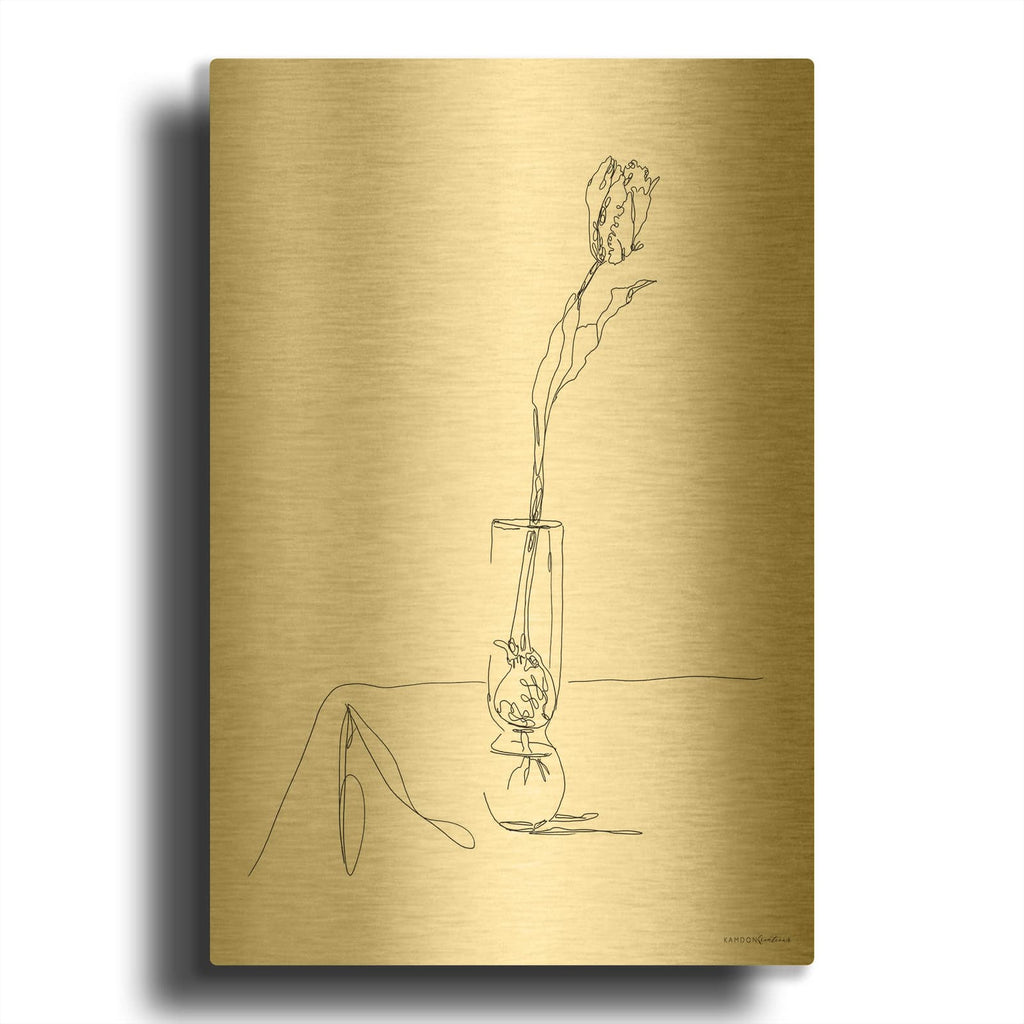 'Spring Forth' By Kamdon Kreations Gold Metal Wall Art