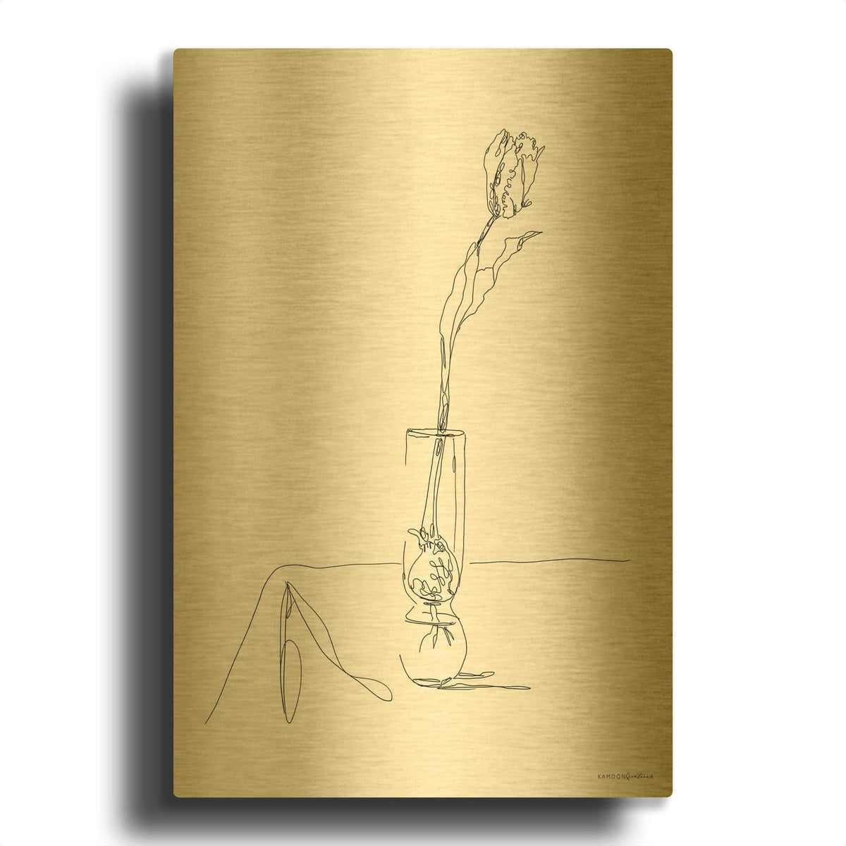 'Spring Forth' By Kamdon Kreations Gold Metal Wall Art