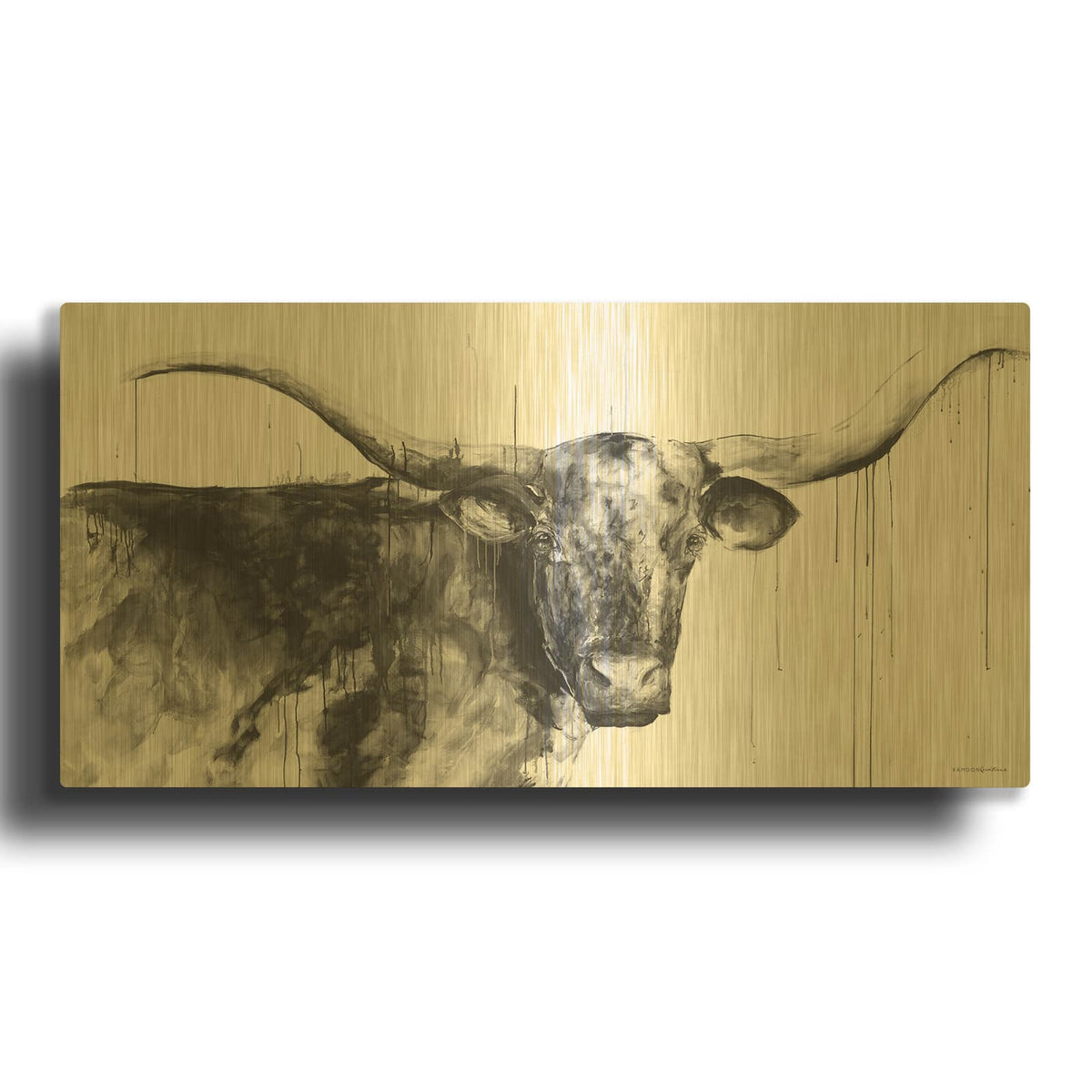 'Wyatt' By Kamdon Kreations Gold Metal Wall Art