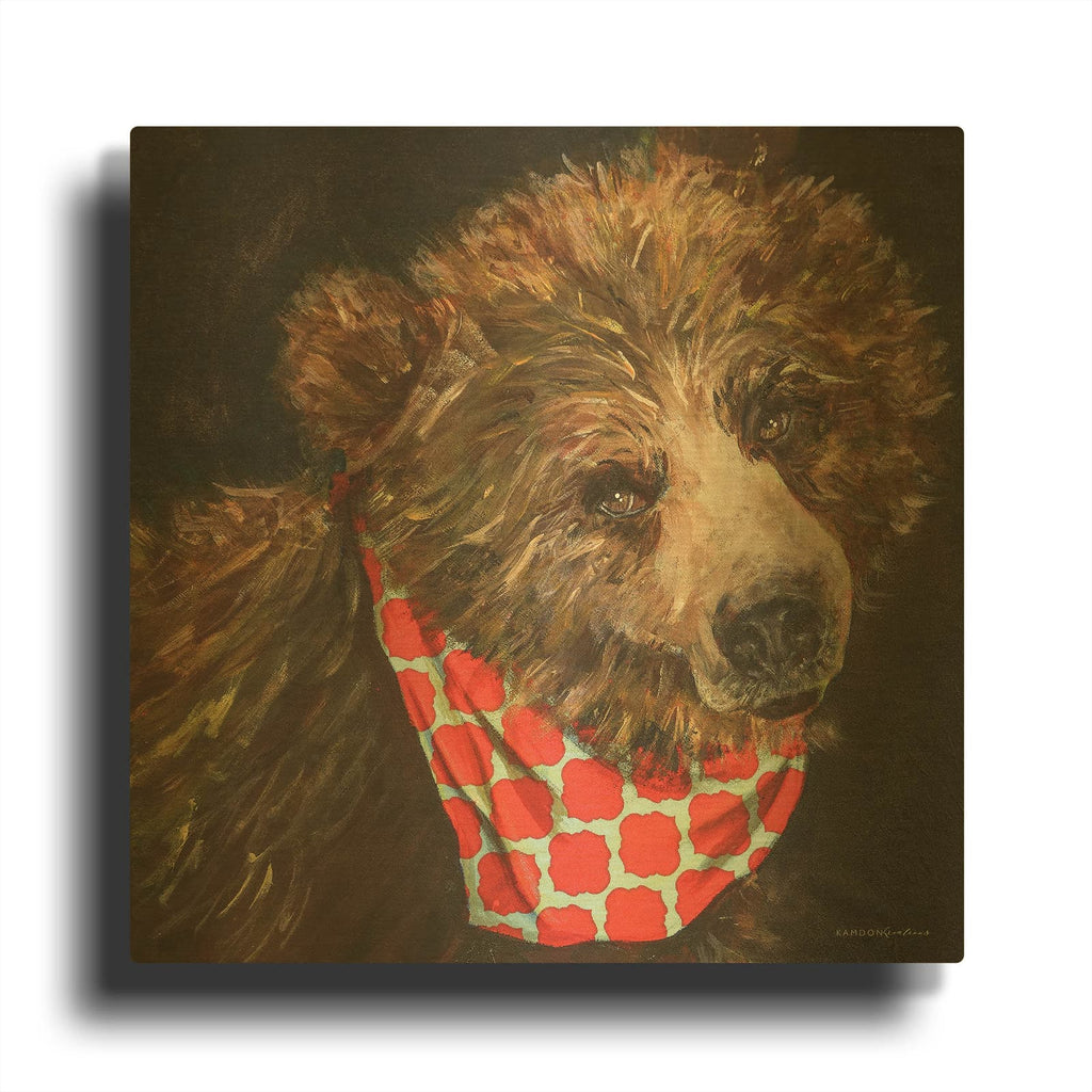 'Going On A Picnic' By Kamdon Kreations Gold Metal Wall Art