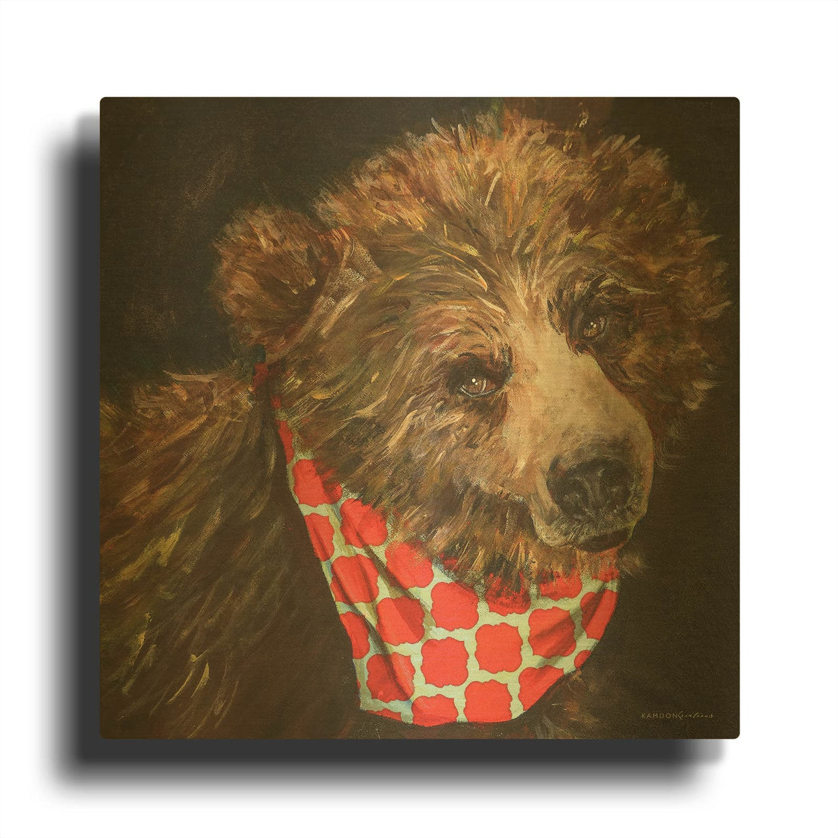 'Going On A Picnic' By Kamdon Kreations Gold Metal Wall Art