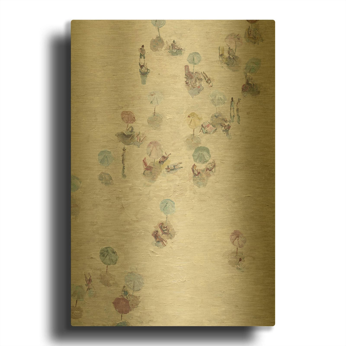 'Laid Back' By Kamdon Kreations Gold Metal Wall Art
