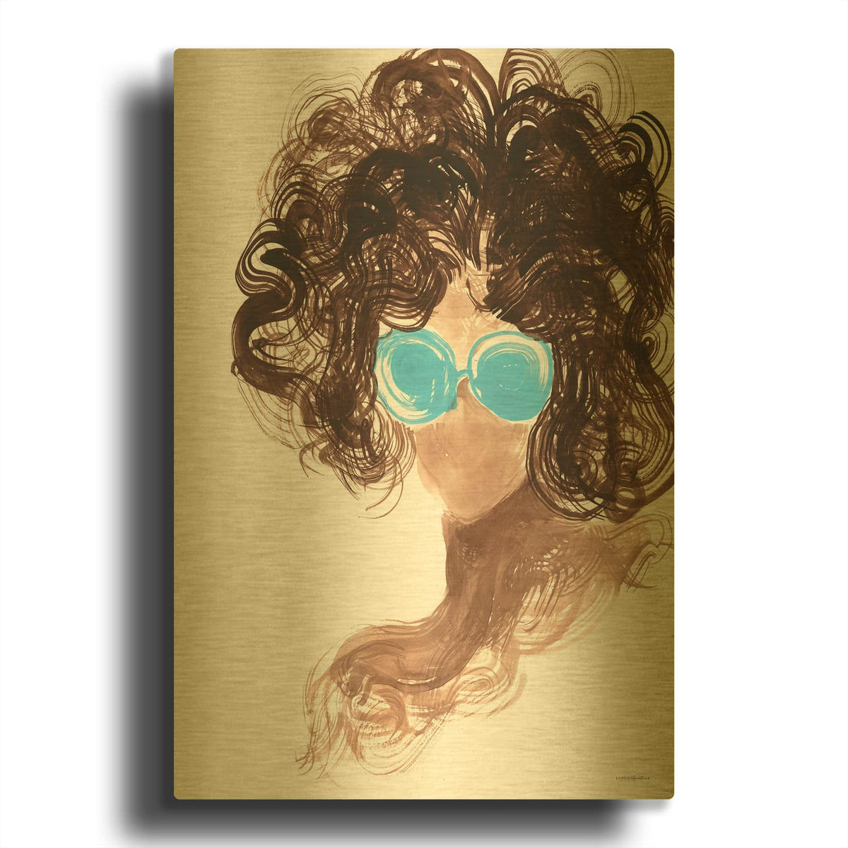 'Mornings In California' By Kamdon Kreations Gold Metal Wall Art