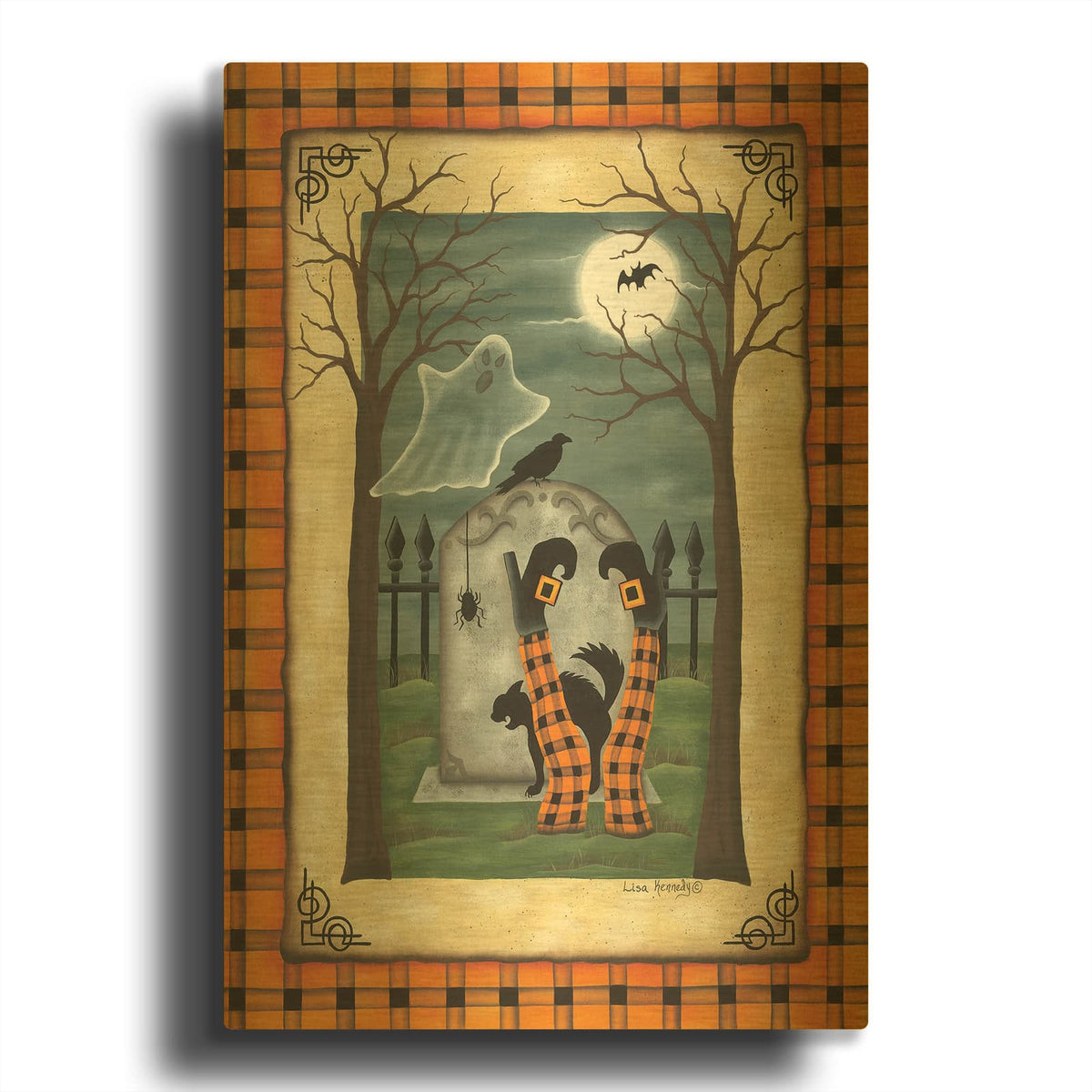 'Witch Legs' By Lisa Kennedy Gold Metal Wall Art