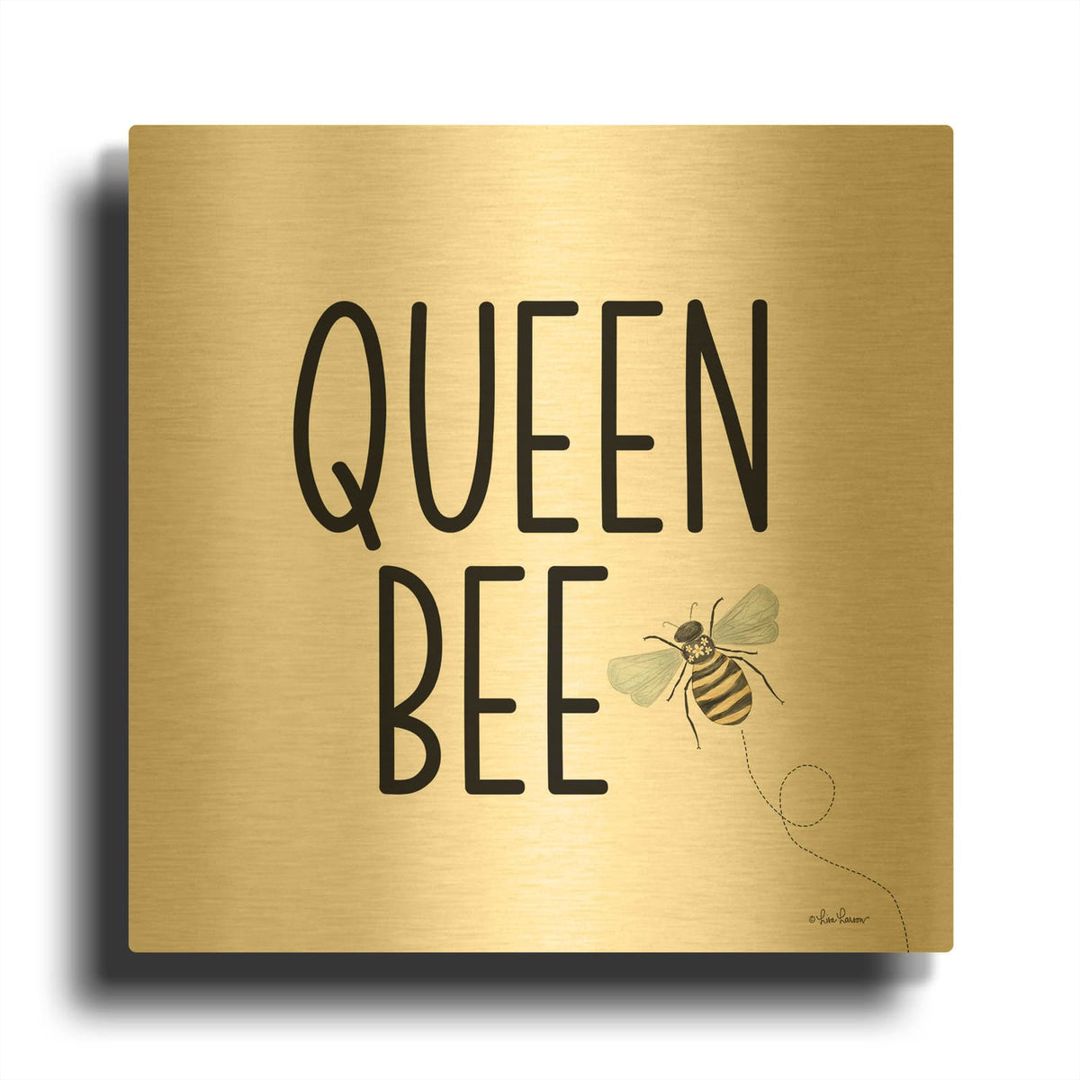 'Queen Bee I' By Lisa Larson Gold Metal Wall Art