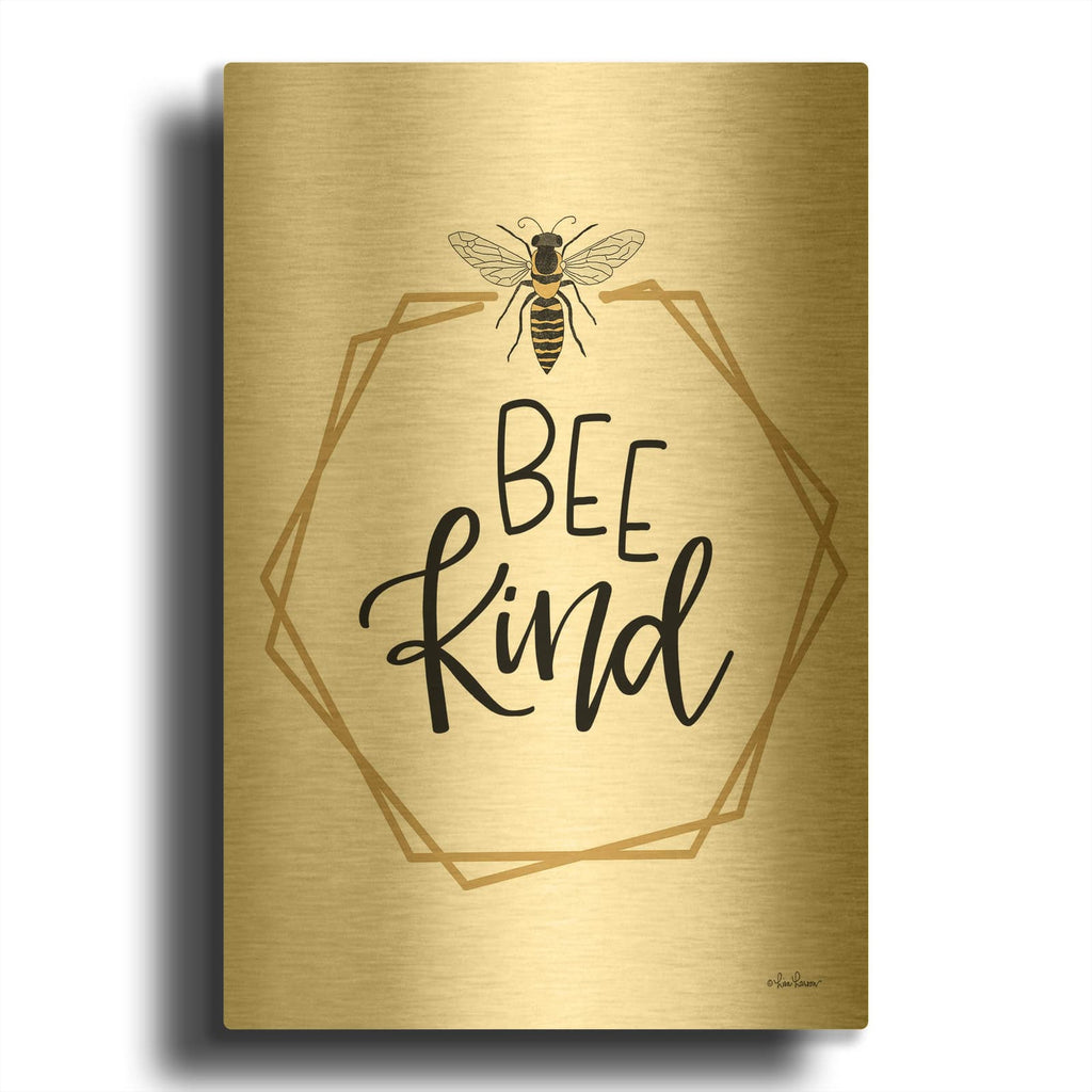 'Geo Bee Kind' By Lisa Larson Gold Metal Wall Art