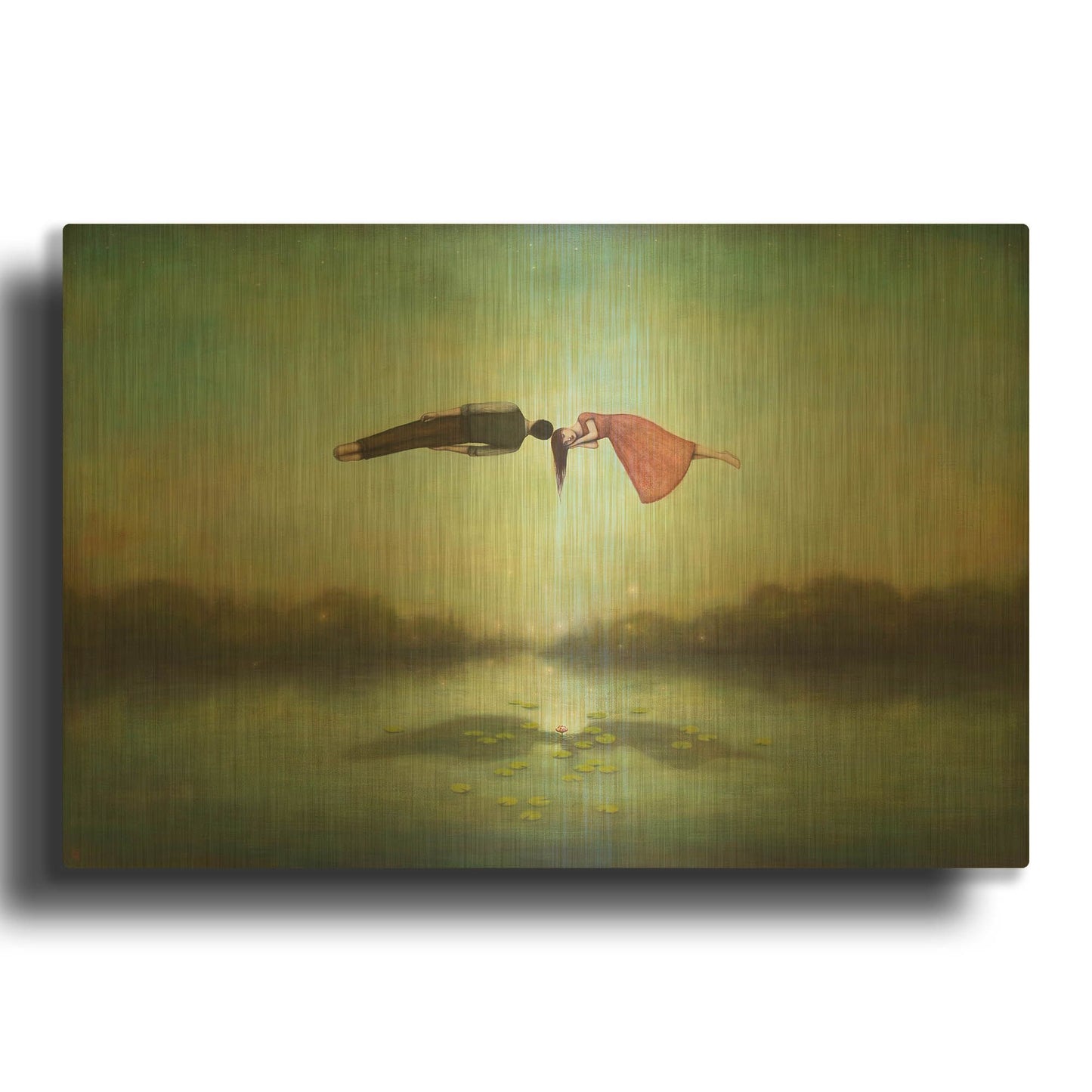 'Dreamers Meeting Place' By Duy Huynh Gold Metal Wall Art