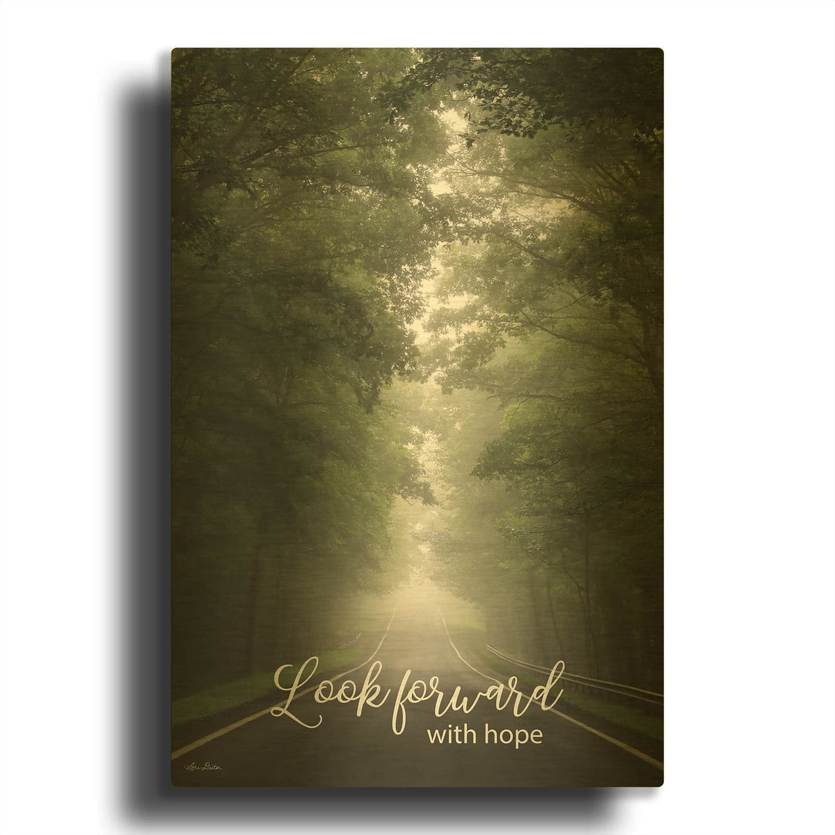 'Look Forward With Hope' By Lori Deiter Gold Metal Wall Art